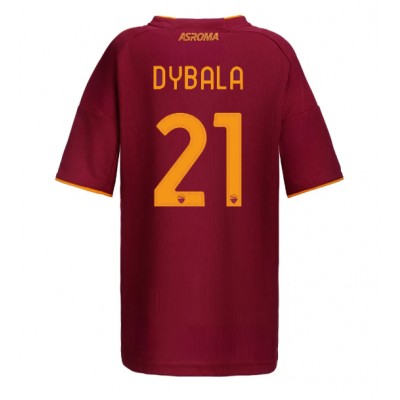 Ženski Nogometni dresi AS Roma Paulo Dybala #21 Domači 2025-26 Kratek Rokav Ženski Nogometni dresi AS Roma Paulo Dybala #21 Domači 2025-26 Kratek Rokav